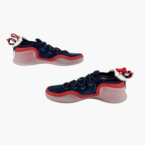 Christian Louboutin Arpoador Navy Drawstring Sock Sneakers Size 39 US 9 Women's - Picture 11 of 16